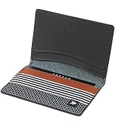 Slim Minimalist Bifold Wallet for Men &amp; Women with RFID | Small Elastic Credit Card Holder for Fr...