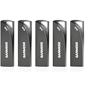 GARMESE 32GB USB 3.0 Flash Drive, 5-Pack Waterproof Metal USB Memory Stick, Slim Thumb Drive Port...