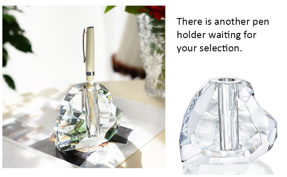 2-Packs Crystal Fountain Pen Stand