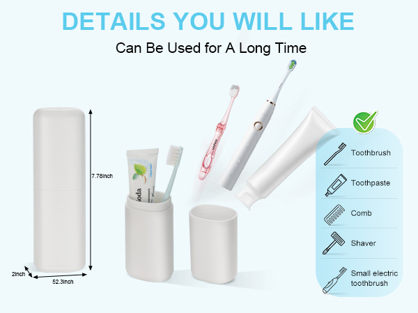 portable travel toothbrush case