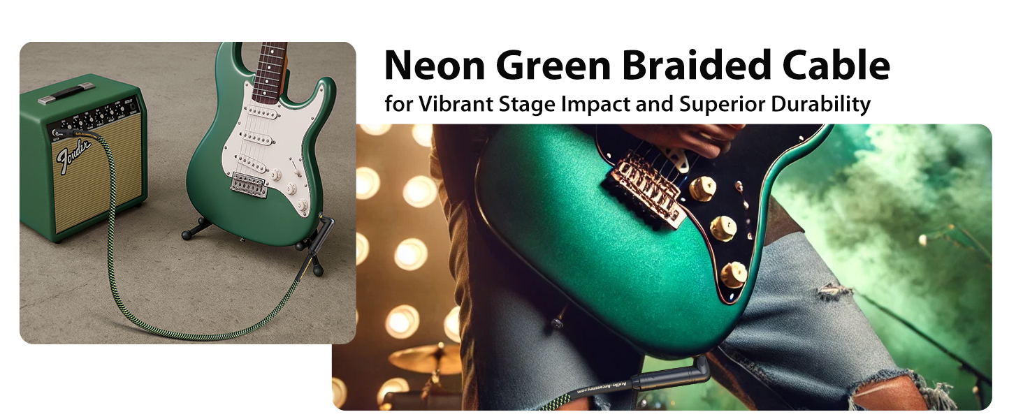 Neon Green Braided Cable