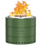 Onlyfire Smokeless Fire Pit with Carrying Bag, 20” Portable Outdoor Fire Pit for Camping Tailgati...