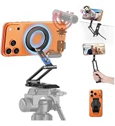 OMOTON TP06-E [3-Adjust] Sturdy Magnetic Phone Tripod for iPhone 17/16 Pro Max, Aluminium Phone S...