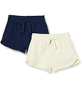 Essentials Girls' Girls and Toddlers 2-Pack SweatShorts