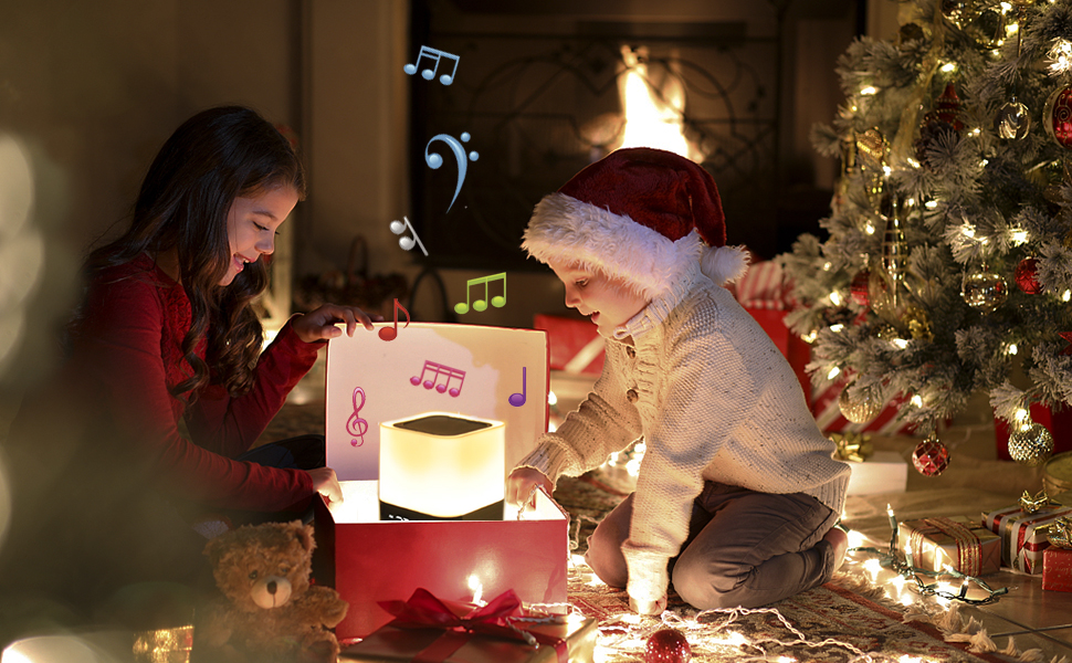wireless speaker alarm clock lamp for kids girlfriend dad mom boys girls