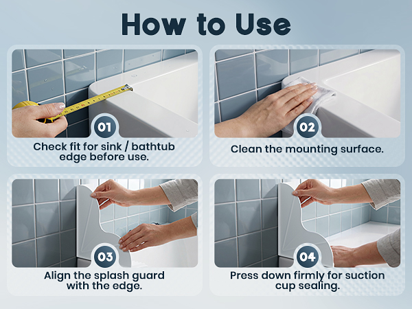 bathtub splash guard