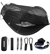 ADVOKAIR Camping Hammock with Mosquito Net Up to 500lbs, Ultralight and Portable Nylon Travel Han...