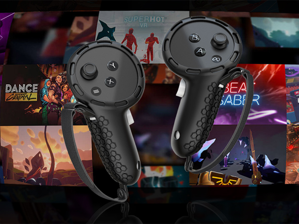 Meta Quest 3 Controllers Straps Knuckle Hand Strap Adjustable Oculus VR Accessories Joystick Black