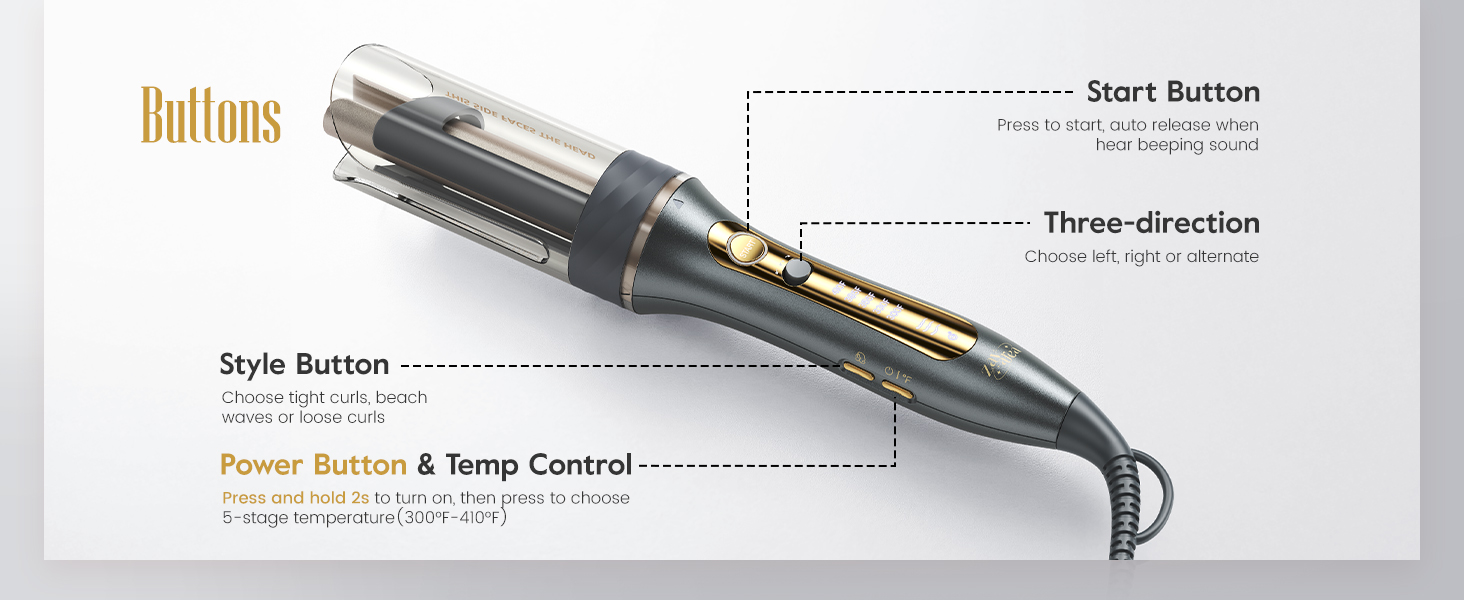 rizadora para cabello