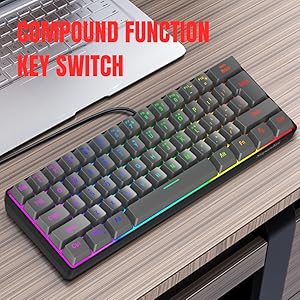 60% membrane keyboard