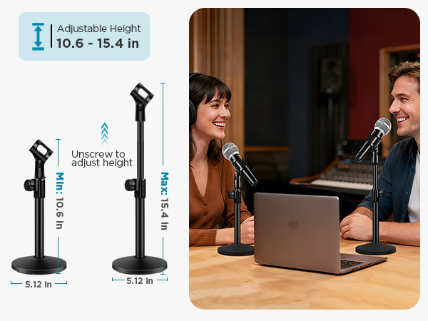adjustable mic stand