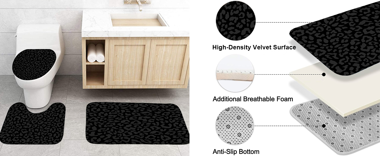 bathroom shower curtain sets with rugs