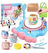 Aujazyble Pottery Wheel for Kids, Complete Pottery DIY Art &amp; Craft Kit Toy, Arts and Crafts for K...