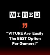 the text reads ` ` wired are easily the best option for gamers!''