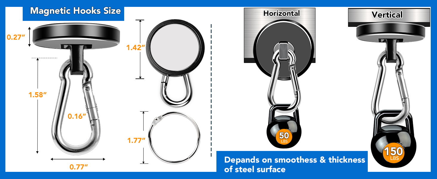 magnetic hooks heavy duty