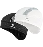 MELASA Skull Cap Cooling Helmet Liner with Mesh Breathable Sweat Cap for Men Women