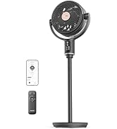 PELONIS Smart Pedestal Fan for Bedroom, Standing Fan, Dual Layed Blades (9+7 Blades), DC Motor, A...