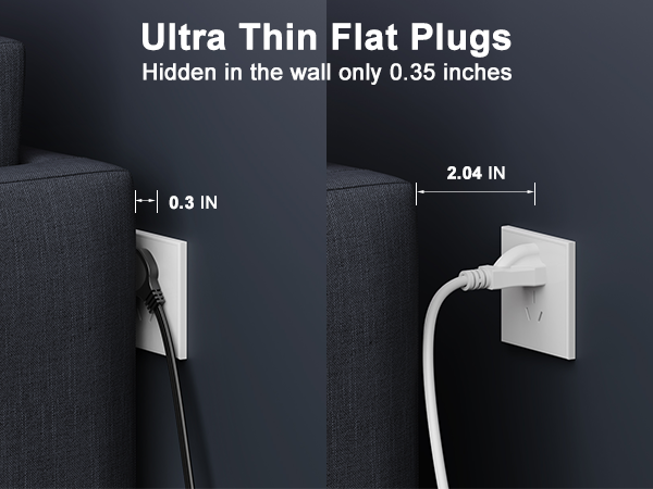 Ultra Thin Flat Plugs