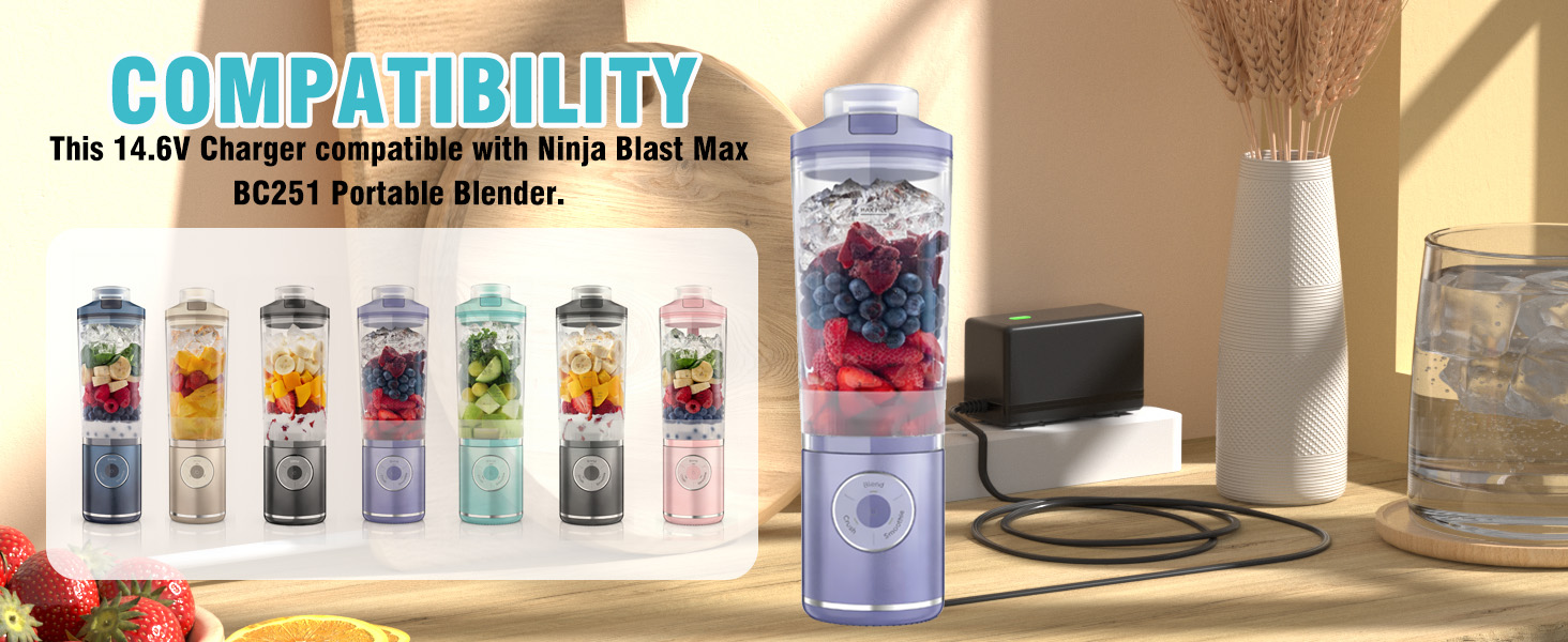 Power Cord Compatible with Ninja Blast Max BC251