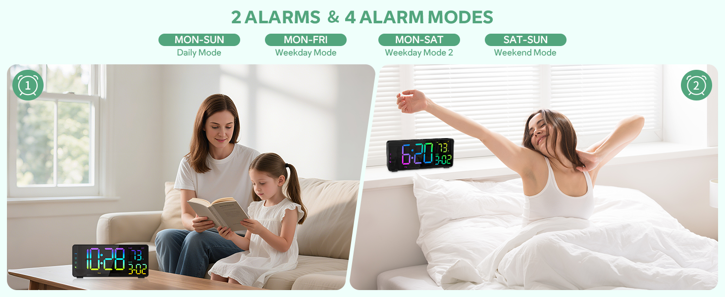 alarm clocks for bedrooms