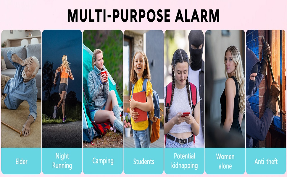portable security alarm for women