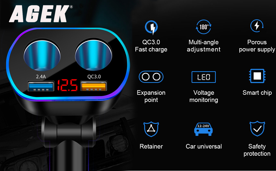 Cigarette Lighter Splitter