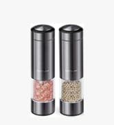 FORLIM Rechargeable Electric Salt and Pepper Grinder Set - Automatic One-Handed Operation Mill wi...