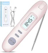 Meat Thermometer Digital - Instant Read Food Thermometer for Cooking Grilling Air Fryer Griddle P...
