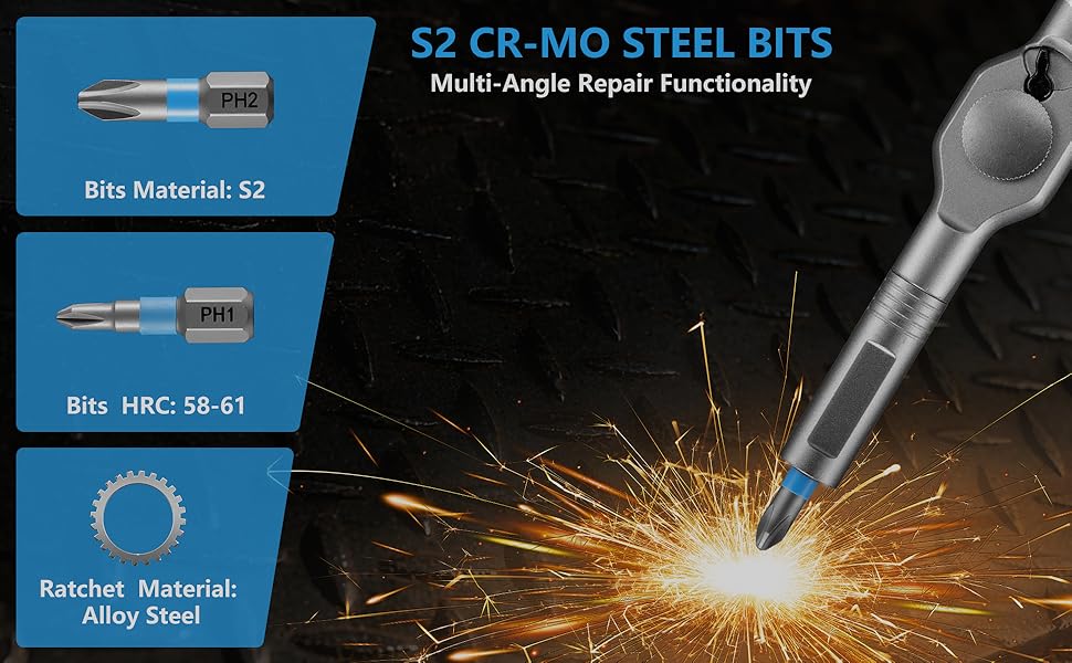 Magnetic Screwdriver Set,Precision Screw Drive Torx Bit Made of S2