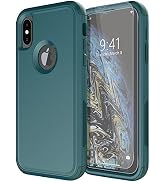 Diverbox for iPhone X Case/iPhone Xs Case [Shockproof] [Dropproof] [Tempered Glass Screen Protect...