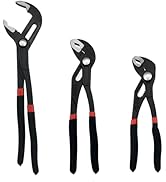 3PCS Groove Joint Pliers Set 7Inch 10Inch 12Inch, Fast Adjustable Channel Locks Plier Set Quick R...