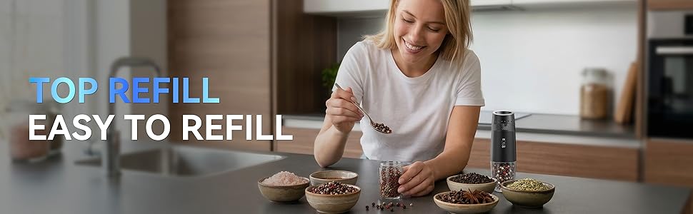 salt and pepper electric grinder set