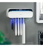 iHave Toothbrush Sanitizer Holder with 360° Disinfection, Mold &amp; Odor Removal | Auto-Cycle UVC, 1...