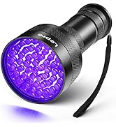 LE UV Flashlight Black Light, 51 LED UV Light Handheld Blacklight, 395nm Detector for Pet Urine, ...