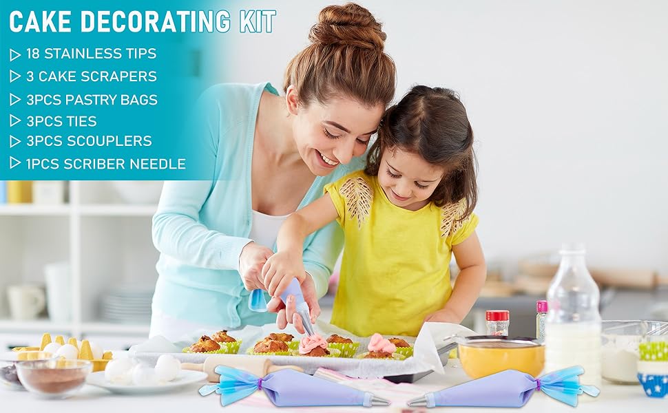 Piping Bags and Tips Set