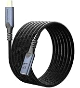 Long 10FT usb c to usb c Extension Cable Compatible with Thunderbolt 4, high Speed 40gbps Data Tr...