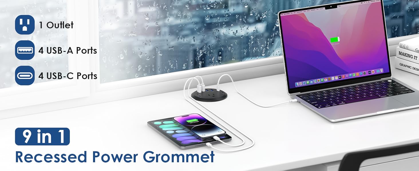 Desktop Power Grommet