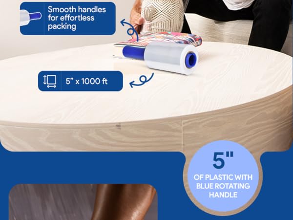 Moving boxes plastic film stretch wrap 1500 80 gauge 20 micron bubble wrap tape