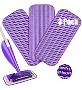 3x Reusable Mop Pads Compatible with Swiffer WetJet Mops - Washable Microfiber Replacement Pads W...