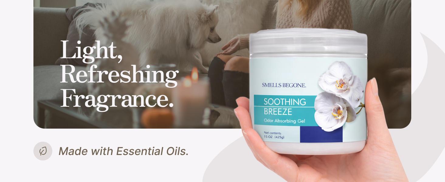 light, refreshing fragrance from essential oils