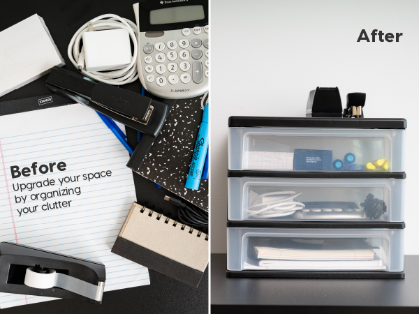 before after get organized