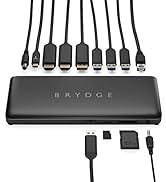Brydge Stone C Docking Station, 12 Expansion Ports, Windows 10 & 11 Laptop Compatible, Dock Suppo...