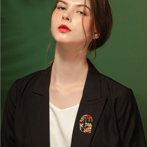 initial brooch pin
