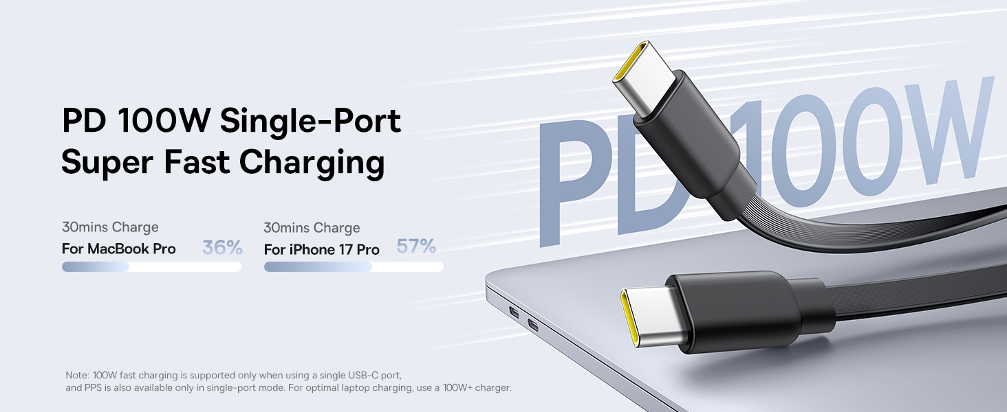 Baseus 2-in-1 Retractable USB C Cable