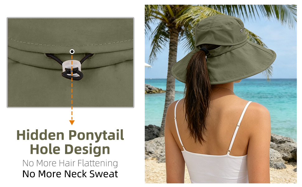ponytail friendly design