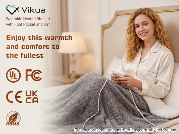 wearable heating blanket