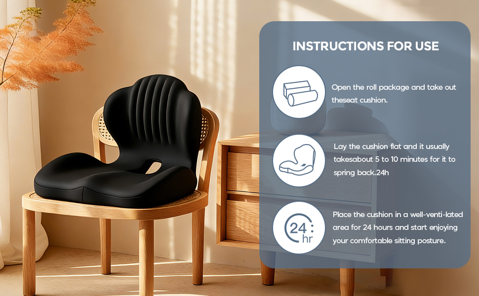 Seat Cushion for Office Chair and Car