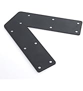 YEWTUTIS 6 Pack 45 Degree Angle Flat Brackets for 2x4 4x4 6x6 Post or Beam, Heavy Duty Carbon Ste...