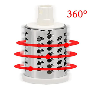Food-grade stainless steel with 360°rotating blade