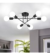 Modern Sputnik Chandelier 6-Light Industrial Ceiling Lights Fixture 22